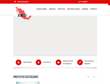Tablet Screenshot of emsi.com.mx